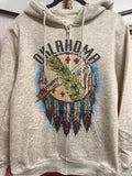 Oklahoma Shield : zip up hoodie, heavier winter weight.