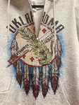 Oklahoma Shield : zip up hoodie, heavier winter weight.