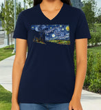 VAN-HOMA NAVY V-NECK