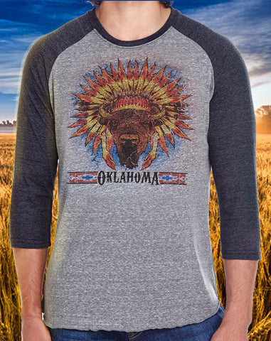 Buffalo Headress 3/4 Sleeve