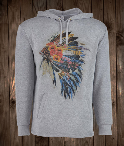 Headdress Hoodie Heather Grey