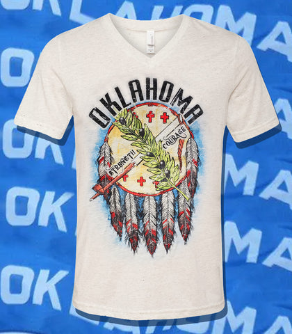 Oklahoma Shield V-neck